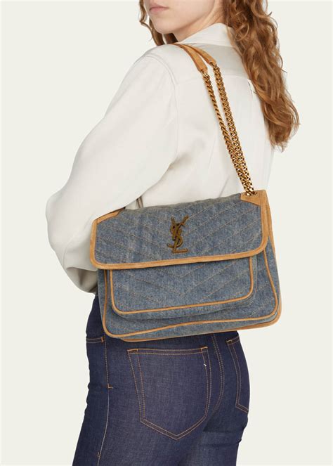 ysl little purse|ysl denim bag small.